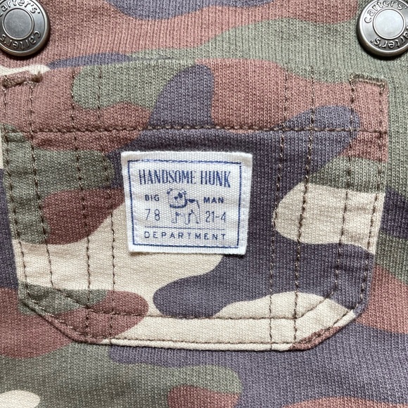 Carter’s Handsome Hunk Camo Short Overalls  Outfit - Picture 6 of 6